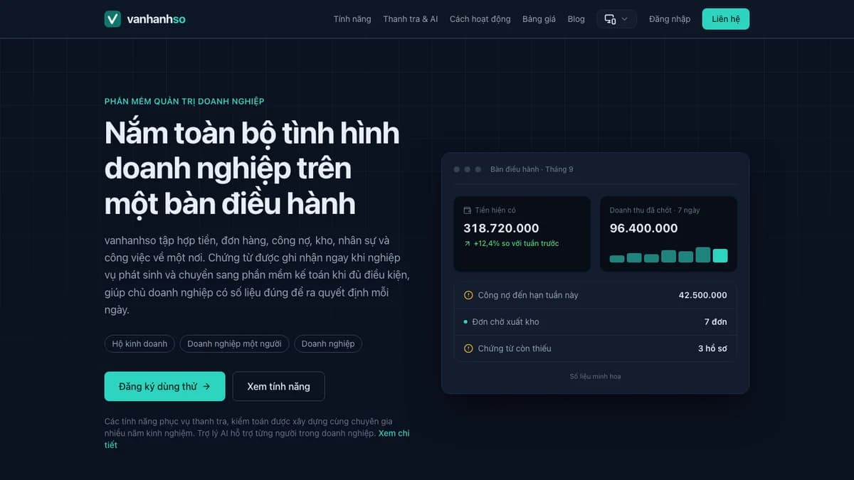 vanhanhso: Business Management Software